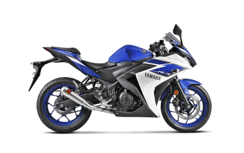 Akrapovic Racing Line RVS Volledig Uitlaatsysteem zonder E-keur Yamaha YZF-R25 2014 > 2021